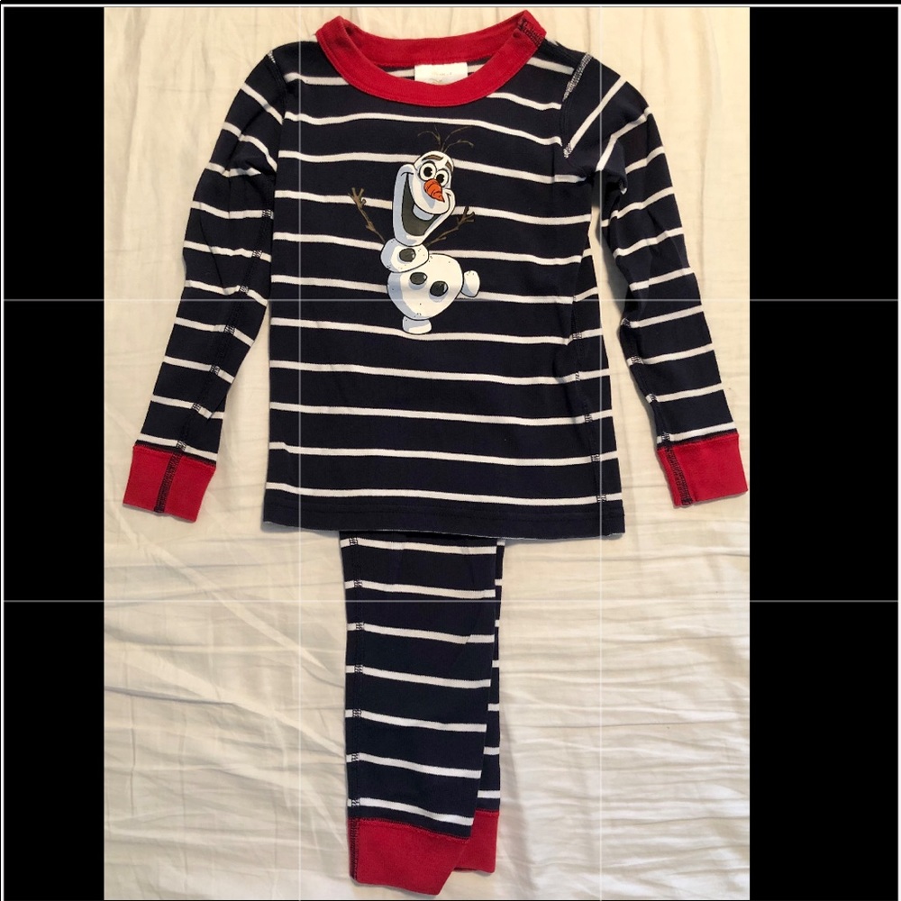 Hanna Andersson Disney themed long john pajama set